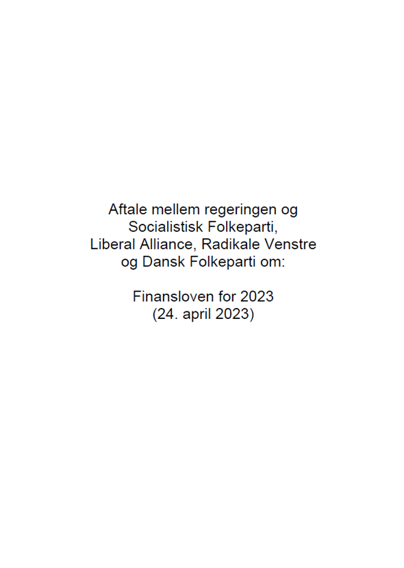 Finanslov For 2023