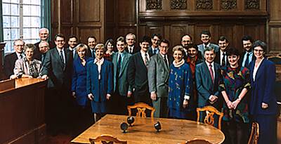 Regeringen Poul Nyrup Rasmussen 1 i folketingssalen i 1993