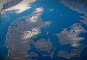 Satellitbillede af Danmark