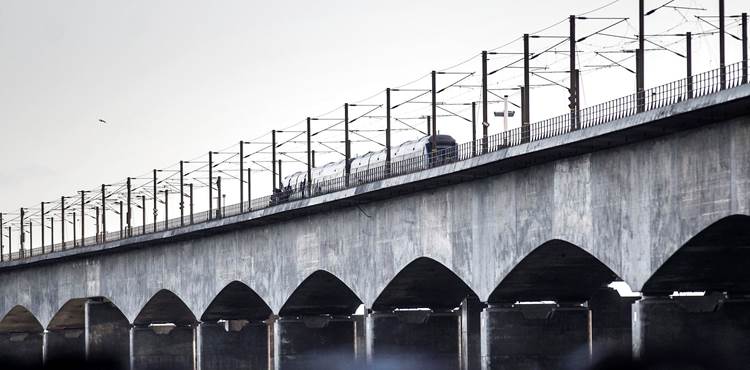 Togulykke ved Storebæltsbroen onsdag den 2. januar 2019.