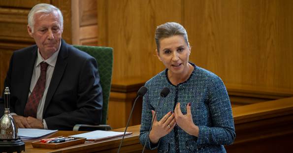 Statsminister Mette Frederiksen taler ved Folketingets åbning 2019