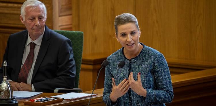 Statsminister Mette Frederiksen taler ved Folketingets åbning 2019