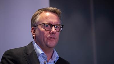 Skatteminister Morten Bødskov, pressemøde i Skatteministeriet