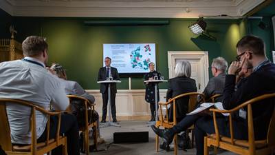 Skatteminister Morten Bødskov og social- og indenrigsmininster Astrid Krag præsenterer udligningsreform