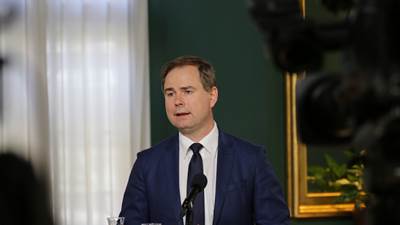 Finansminister Nicolai Wammen holder pressemøde